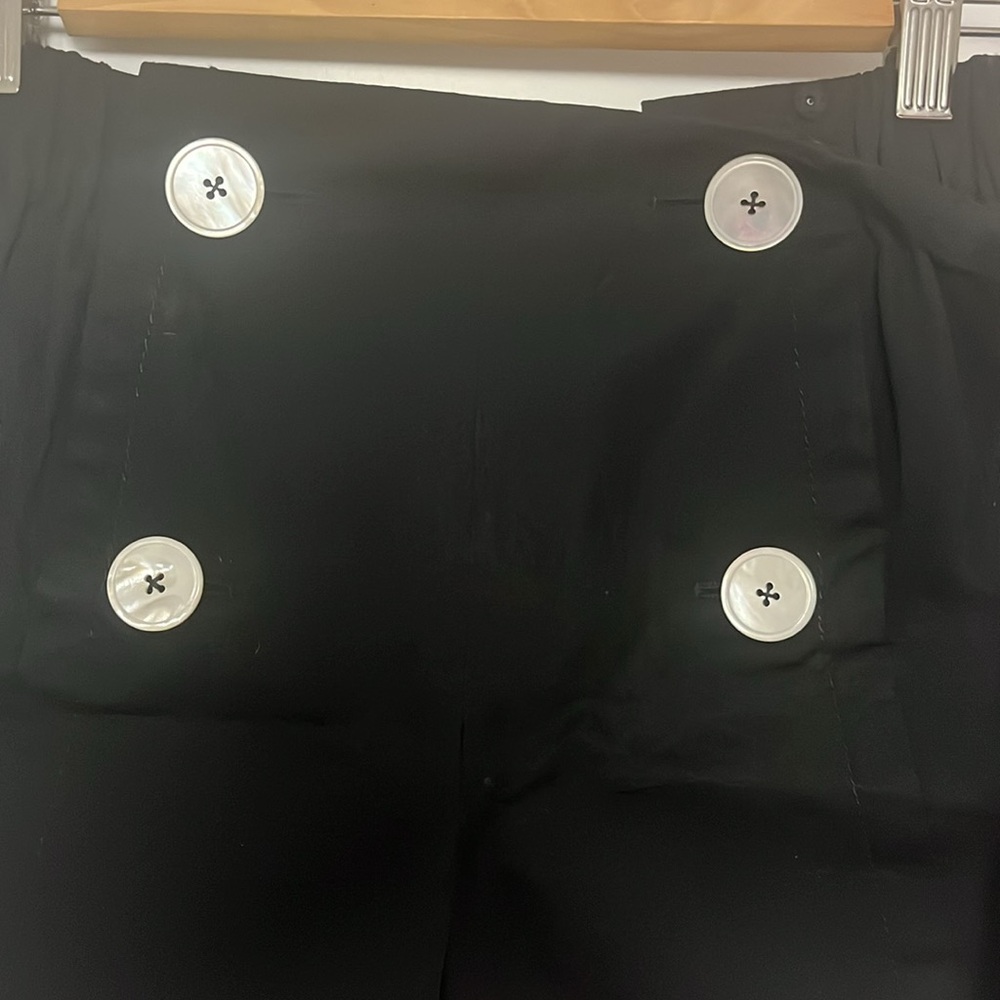 Black Prada cotton shorts with shell buttons brand new size 44 - Picture 3 of 5